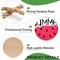 Hello Summer Watermelon Sign for Front Door, Red Buffalo Plaid Check Green Stripes Wood Door Hanger Outdoor Outside Porch Decor, Seasonal Farmhouse Wooden Wreath Indoor Wall Hanging Decoration